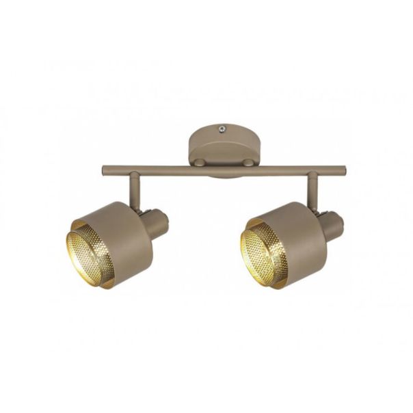 Rabalux Spot rasveta Fedora E14 2x MAX 40W svetlo braon (3548) - 3548-1