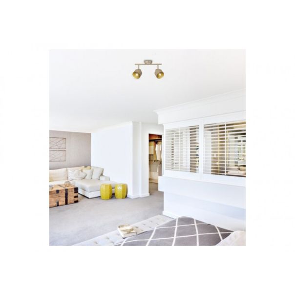 Rabalux Spot rasveta Fedora E14 2x MAX 40W svetlo braon (3548) - 3548-1