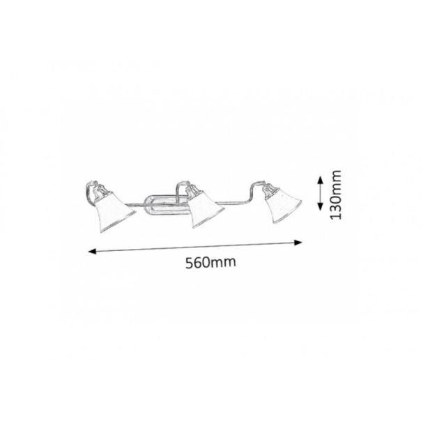 Rabalux Spot rasveta Grando E14 R50 3x MAX 40W bronzana (6547) - 6547