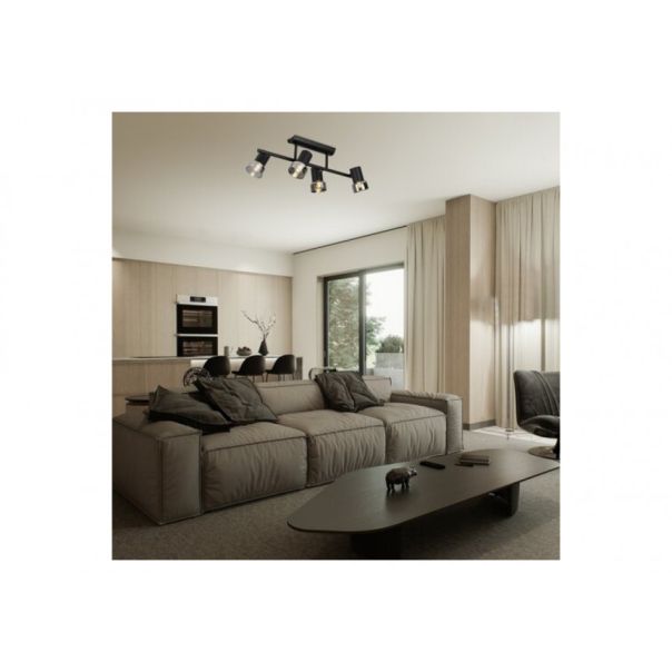 Rabalux Spot rasveta Hatice E14 4x MAX 15W crna (73054) - RAS003232A00000