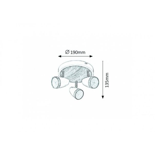 Rabalux Spot rasveta Karen LED 3x 4W bela (5566) - 5566