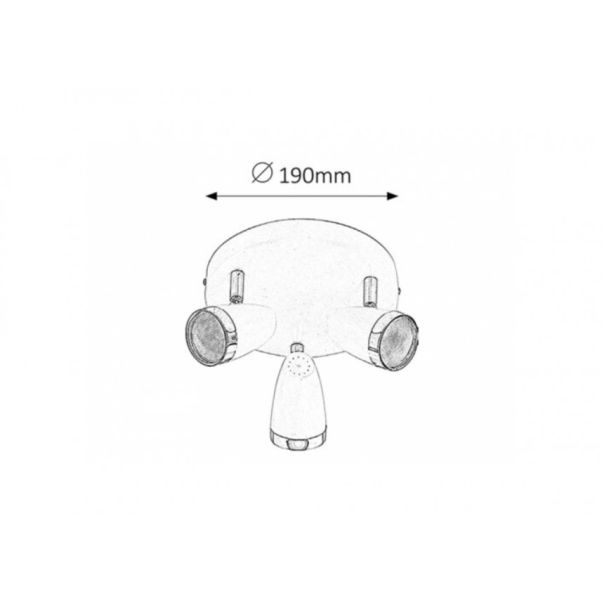 Rabalux Spot rasveta Karen LED 3x 4W bela (6668) - 6668-1