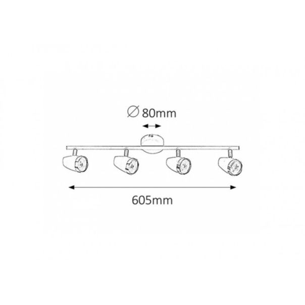 Rabalux Spot rasveta Karen LED 4x 4W bela (6669) - EP6669-1