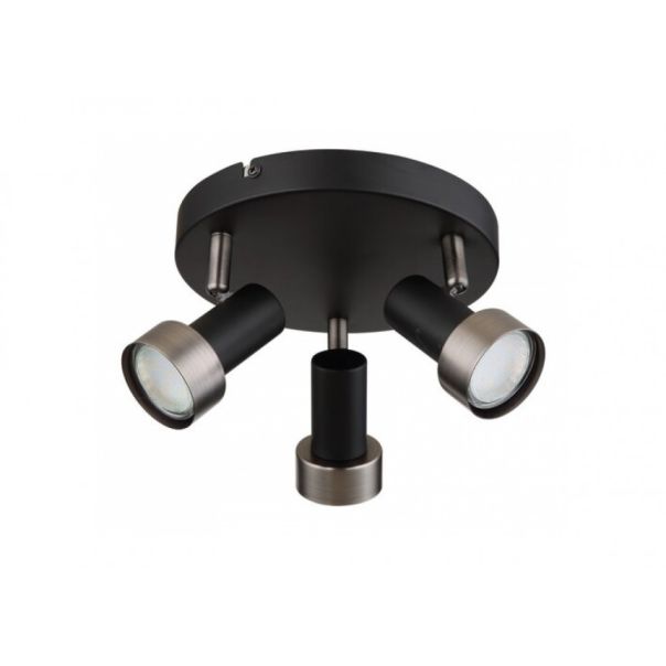 Rabalux Spot rasveta Konrad GU10 3x MAX 50W mat crno (73013) - 73013