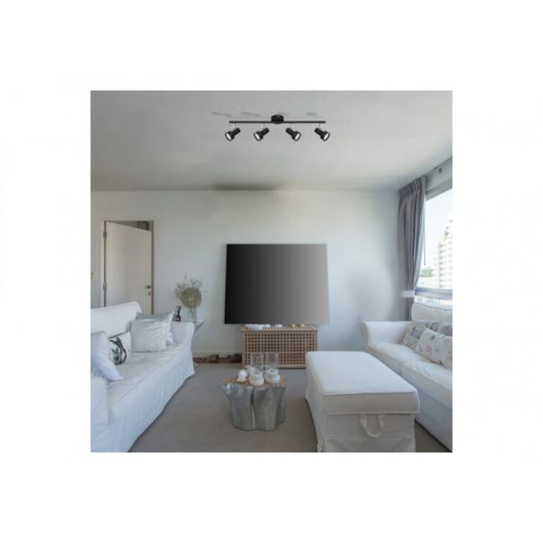 Rabalux Spot rasveta Konrad GU10 4x MAX 50W crna (5325) - 5325