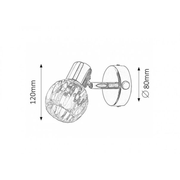 Rabalux Spot rasveta Lauren E14 1x MAX 40W hrom (6091) - 6091
