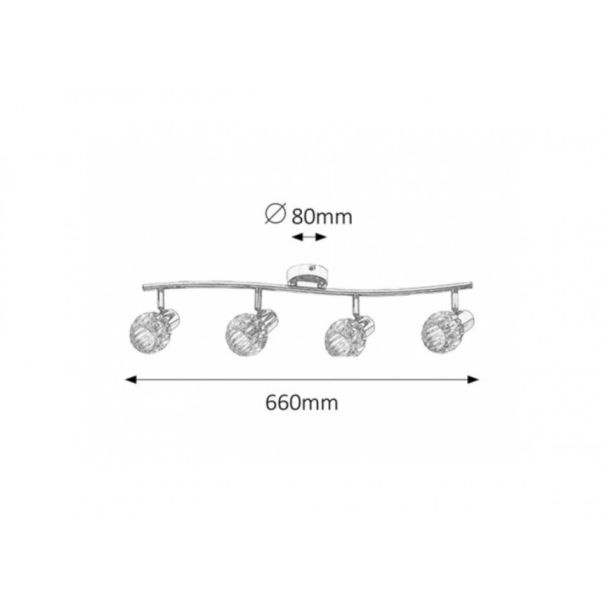 Rabalux Spot rasveta Lauren E14 4x MAX 40W hrom (6094) - 6094