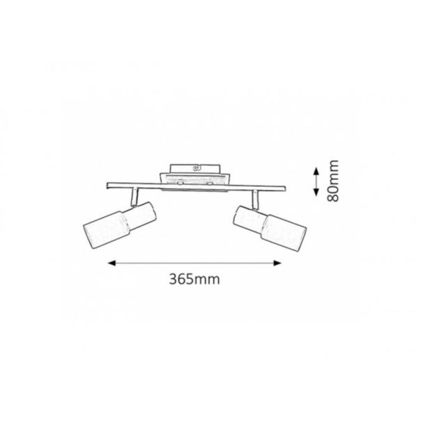 Rabalux Spot rasveta Logan E14 2x MAX 40W hrom (6097) - 6097