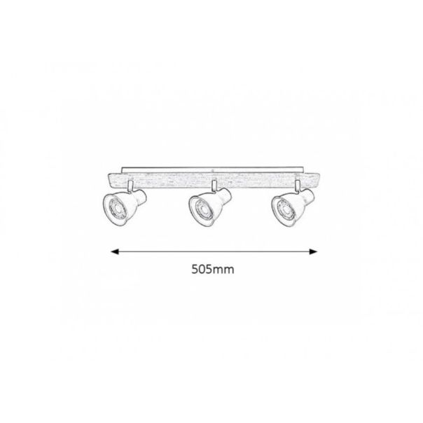 Rabalux Spot rasveta Mac GU10 3x MAX 35W bukva (5904) - 5904-2