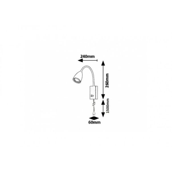 Rabalux Spot rasveta Mika GU10 1X MAX 25W bela (6720) - 6720