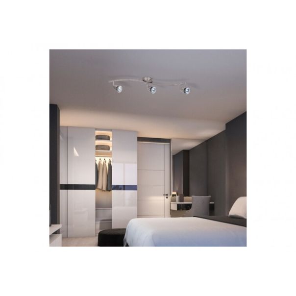 Rabalux Spot rasveta Norman GU10 3x MAX 50W brušeni hrom (5993) - 5993