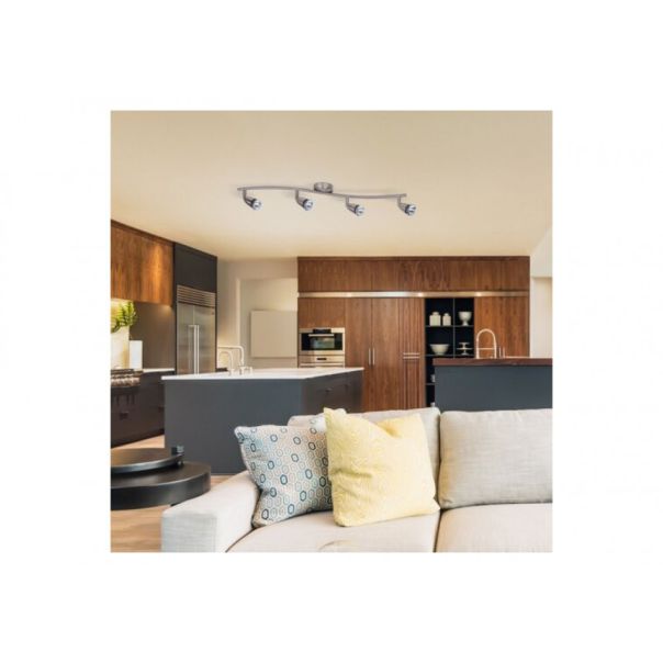 Rabalux Spot rasveta Norman GU10 4x MAX 50W brušeni hrom (5994) - 5994