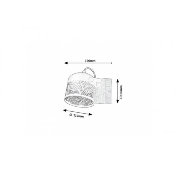 Rabalux Spot rasveta Rotem E14 1x MAX 40W orah (3298) - 3298-1-1