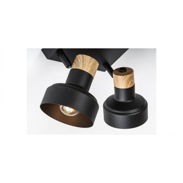 Rabalux Spot rasveta Saskia E14 4x MAX 15W crna (73058) - RAS003236A00000
