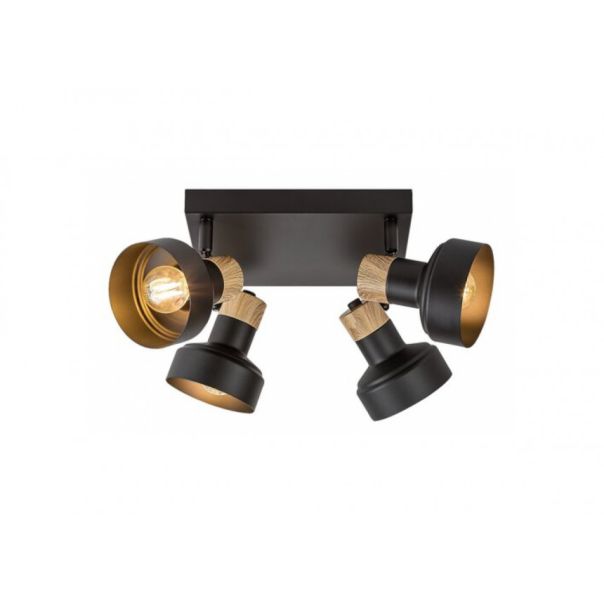 Rabalux Spot rasveta Saskia E14 4x MAX 15W crna (73058) - RAS003236A00000