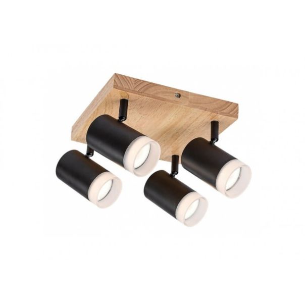 Rabalux Spot rasveta Toras GU10 4X MAX 5W hrast (73124) - 73124