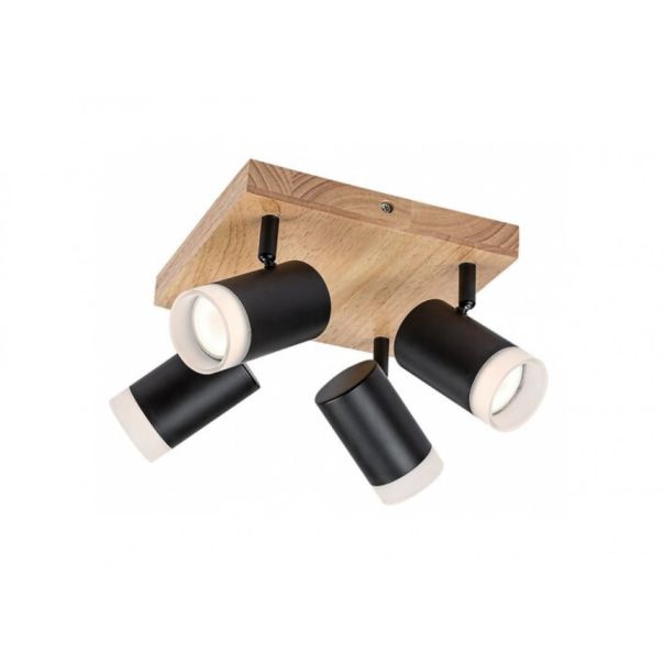 Rabalux Spot rasveta Toras GU10 4X MAX 5W hrast (73124) - 73124