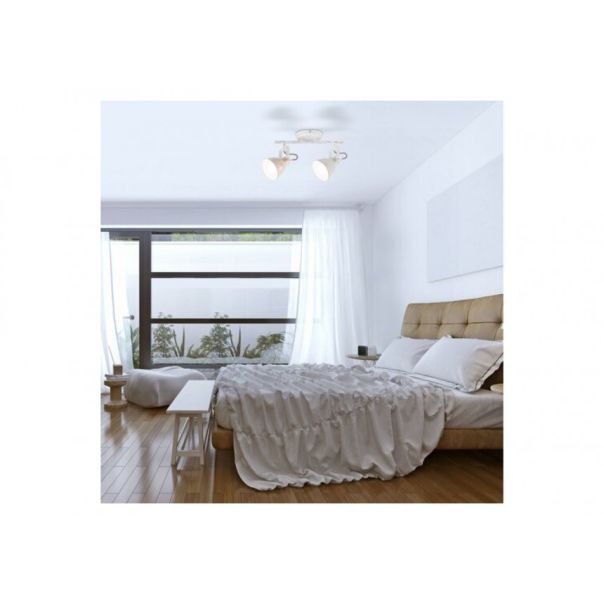 Rabalux Spot rasveta Vivienne E14 2x MAX 40W antik bela (5967) - 5967