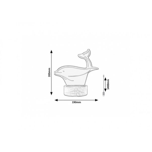 Rabalux Stona lampa Akali LED 2W bukva (76002) - 76002