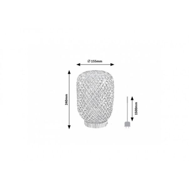 Rabalux Stona lampa Alinafe E14 1x MAX 25W natur (74016) - 74016