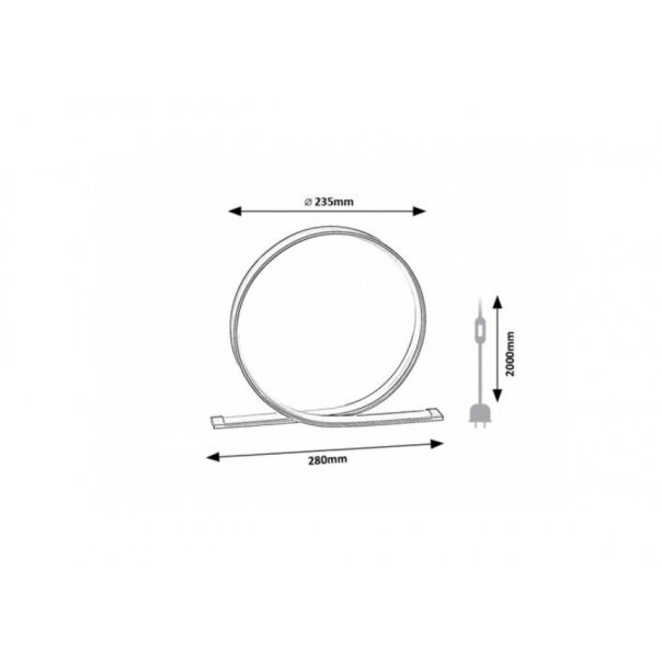 Rabalux Stona lampa Azula LED 5W crna (74210) - RAS002796A00000
