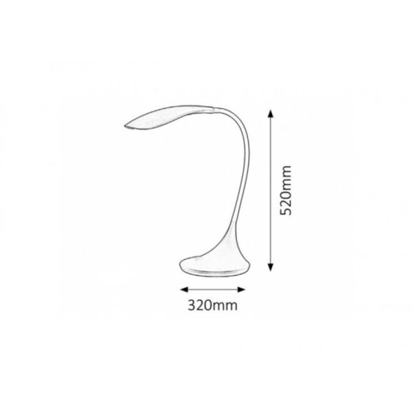 Rabalux Stona lampa Dominic LED 53W crna (4164) - 4164-1