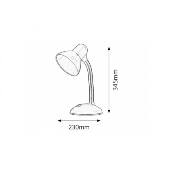 Rabalux Stona lampa Dylan E27 1x MAX 40W crna (4169) - 4169-1-1-1