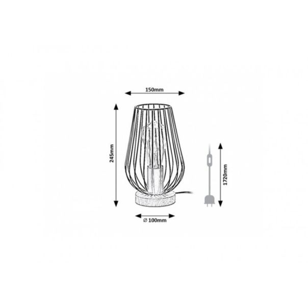 Rabalux Stona lampa Gremio E27 1x MAX 40W bukva (6915) - 6915
