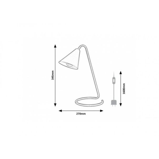 Rabalux Stona lampa Monty E14 1x MAX 40W bela (3089) - 3089