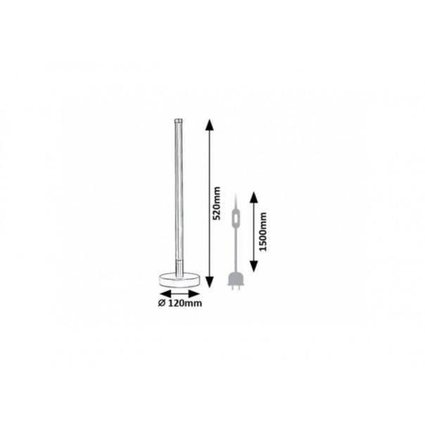 Rabalux Stona lampa Nivaro LED 8W crna (74165) - RAS003261A00000