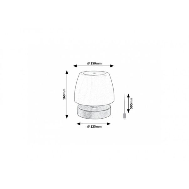 Rabalux Stona lampa Odera LED 3W crna (7040) - 7040-1-1