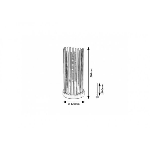 Rabalux Stona lampa Roxas E27 1x MAX 40W mat crno (74021) - RAS002840A00000