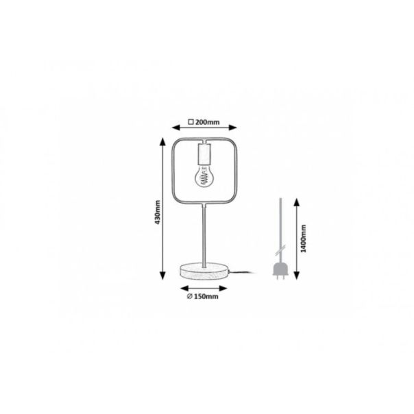 Rabalux Stona lampa Rufin E27 1x MAX 40W bukva (3219) - 3219