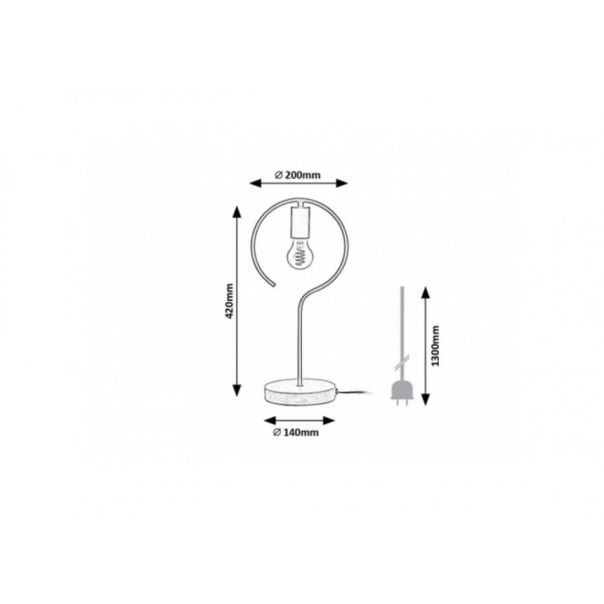 Rabalux Stona lampa Rufin E27 1x MAX 40W bukva (3220) - 3220