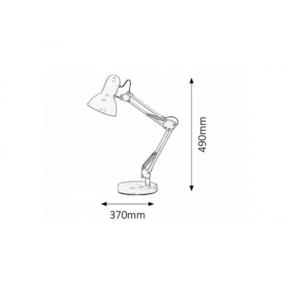 Rabalux Stona lampa Samson E27 1x MAX 60W zelena (4178) - 4178-1