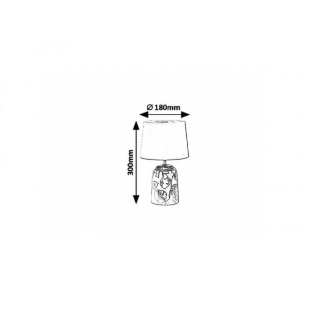 Rabalux Stona lampa Sonal E14 1x MAX 40W bela (4548) - 4548