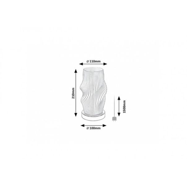 Rabalux Stona lampa Tiana E14 1x MAX 25W hrom (74189) - RAS002622A00000