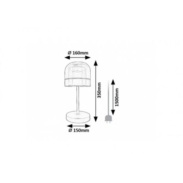 Rabalux Stona lampa Xelira LED 13W crna (74037) - RAS003259A00000