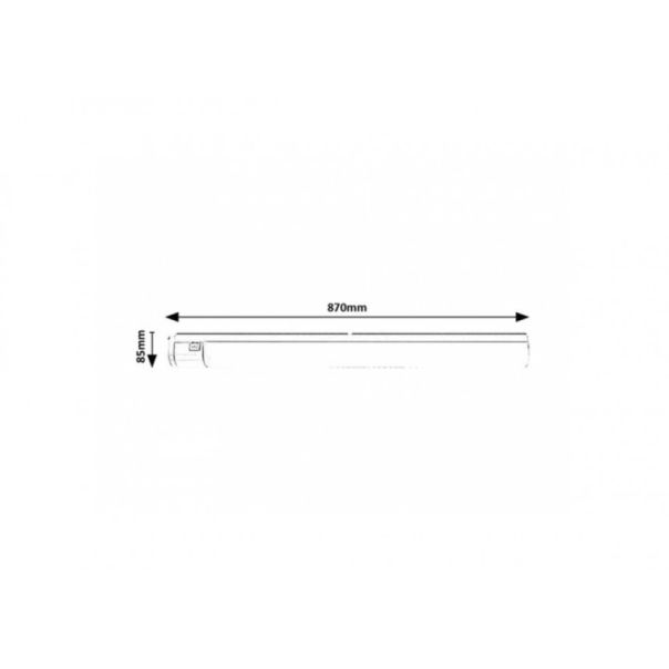 Rabalux T5&T8 svetiljke -strele Duddu LED 20W crna (78030) - 78030