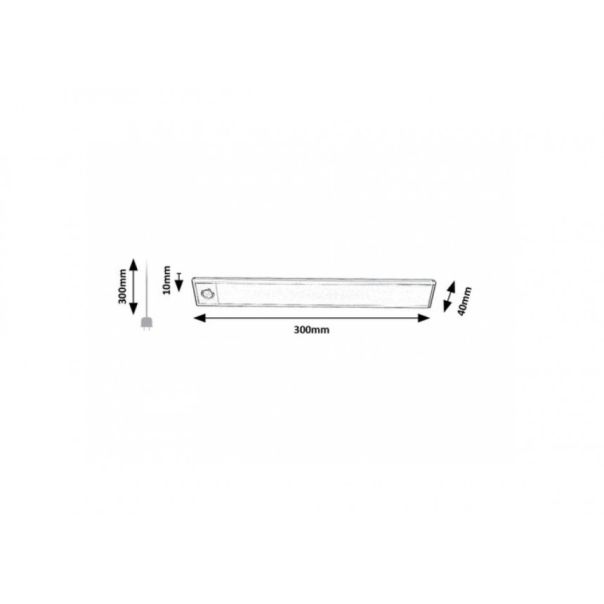 Rabalux T5&T8 svetiljke -strele Ivanna LED 2W srebrna (78035) - RAS002492A00000