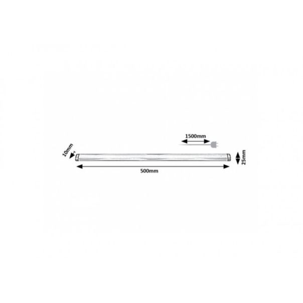 Rabalux T5&T8 svetiljke -strele Lendva LED 5W srebrna (78037) - RAS002494A00000