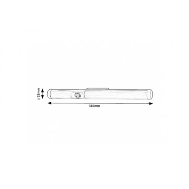 Rabalux T5&T8 svetiljke -strele Rakar LED 3W srebrna (78031) - RAS002857A00000