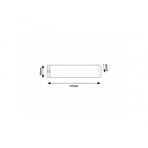 Rabalux T5&T8 svetiljke -strele Soft2 LED 5W srebrna (78053) - RAS002502A00000