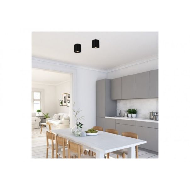 Rabalux Ugradna i nadgradna rasveta Kobald GU10 1x MAX 42W mat crno (2049) - 2049-1