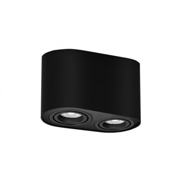 Rabalux Ugradna i nadgradna rasveta Kobald GU10 2x MAX 42W mat crno (2051) - 2051-1