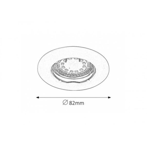 Rabalux Ugradna i nadgradna rasveta Lite GU10 1x MAX 50W bela (1046) - 1046-1-1