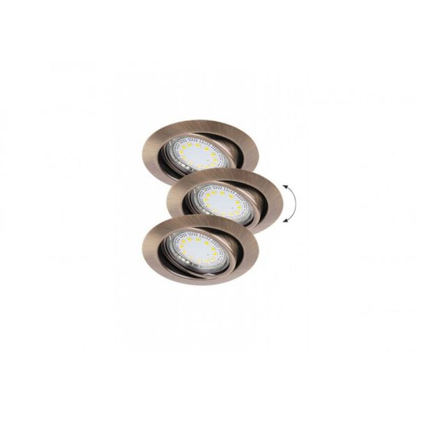 Rabalux Ugradna i nadgradna rasveta Lite GU10 1x MAX 50W bronzana (1051) - 1051-1-1