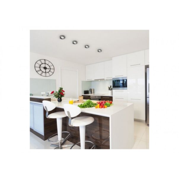 Rabalux Ugradna i nadgradna rasveta Lite GU10 1x MAX 50W brušeni hrom (1166) - 1166