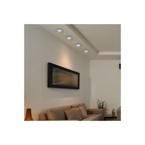 Rabalux Ugradna i nadgradna rasveta Lite GU10 1x MAX 50W brušeni hrom (1163) - 1163-1-1