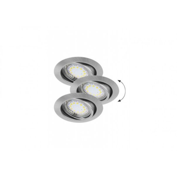 Rabalux Ugradna i nadgradna rasveta Lite GU10 1x MAX 50W brušeni hrom (1166) - 1166